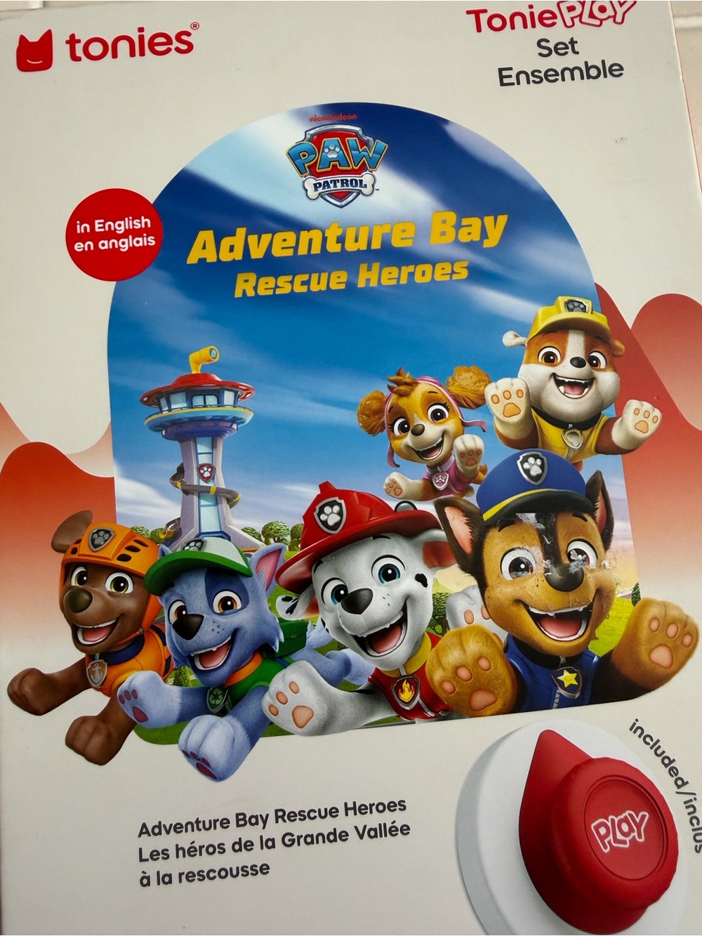 Tonies PAW Patrol: Adventure Bay Rescue Heroes Tonieplay Story Game NEW IN BOX